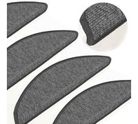 Générique Tapis d'escalier 15 pièces 56 x 17 x 3 cm Beige et Gris Demi-Rond,Maison & Jardin, Produits ménagers, Revêtements de marches, Beige (Poids 2.77KG)