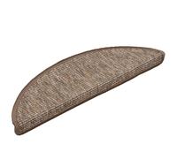 Générique Tapis d'escalier 15 pièces 56 x 17 x 3 cm Marron Clair Demi-Rond,Maison & Jardin, Produits ménagers, Revêtements de marches, Brun (Poids 2.77KG)
