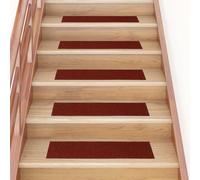 Générique Tapis d'escalier Autocollants 30 pièces 76 x 20 cm Rouge Bordeaux Rectangulaire,Maison & Jardin, Produits ménagers, Revêtements de marches, Rouge (Poids 7KG)