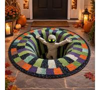 Générique Tapis d'halloween 3D, Nouveaux Tapis 3D optiques tricherie d'halloween (B,40 Pouces)