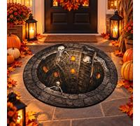 Générique Tapis d'halloween 3D, Nouveaux Tapis 3D optiques tricherie d'halloween (J,32 Pouces)
