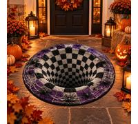 Générique Tapis d'halloween 3D, Nouveaux Tapis 3D optiques tricherie d'halloween (N,55 Pouces)