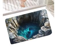 Générique Tapis d'Illusion d'Optique - Design Trouble Profond Antidérapant | Tapis 3D Effet Trou | pour Cuisine Salle de Bain Entrée Intérieur Décoration Halloween