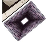 Générique Tapis d'Illusion Optique 3D | 80 x 50 cm Paillasson Anti-Dérapant Ludique,Tapis Faille au Sol | pour Anniversaire Halloween Fêtes Réveillon du Nouvel an Maison Entrée Salon Chambre