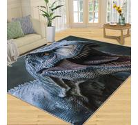 Générique Tapis Dinosaures 160 x 230 cm Lavable pour Salon, Chambre à Coucher, Chevet, Table à Manger, décoration