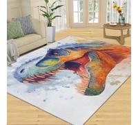 Générique Tapis Dinosaures 160 x 230 cm Lavable pour Salon, Chambre à Coucher, Chevet, Table à Manger, décoration