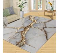 Générique Tapis d'intérieur en marbre veines, Tapis Luxueux pour Salon, Tapis antidérapant et Lavable, Tapis décoratif pour la Maison, 20,3 x 25,4 cm