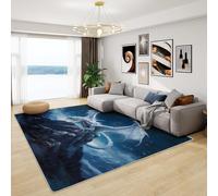 Générique Tapis Dragon Enfant - Tapis Garcon Dragon, Grand Tapis Salon Chambre Fantaisie, Moquette Antidérapant et Lavable en Machine, Tapis de Sol Interieur Doux à Poil Ras, 150x200 cm