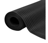 Générique Tapis en Caoutchouc antidérapant 1,5x4 m 3 mm Nervure Large,Quincaillerie, Matériaux de Construction, Tapis & revêtements de Sol, Noir (Poids 23.5KG)