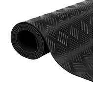 Générique Tapis en Caoutchouc antidérapant 5 x 1 m modèle strié,Quincaillerie, Matériaux de Construction, Tapis & revêtements de Sol, Noir (Poids 21KG)