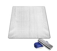 Générique Tapis en Mousse Aluminium 200x200 cm Couverture Isolante | Tapis de Camping Pour Randonneurs Femmes Hommes Randonnée Festival Plage Salon Chambre Bureau