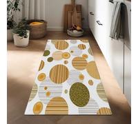 Générique Tapis Enfants Bohème Rayures À Pois, Tapis de Cuisine Long Couloir Lavable Antidérapant Moderne du Milieu du Siècle pour Chambre Adulte, Devant Évier, Passage 60 x 180 cm