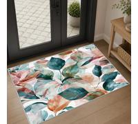 Générique Tapis Entree Interieur Feuilles Aquarelle 40x60cm Antidérapant