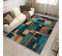 Générique Tapis Entree Interieur Géométrie Moderne, Petit Tapis Motif Abstrait Bloc De Couleur Géométrie Chambre 60 x 90 cm, Antidérapant Lavable Doux à Poils Ras, Decoration Maison W-Z5