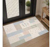 Générique Tapis Entree Interieur Pastel Moderne 50x80cm Antidérapant