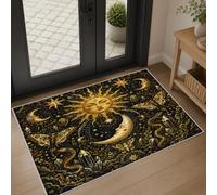 Générique Tapis Entree Interieur Soleil et de Lune 60x90cm Antidérapant