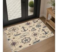 Générique Tapis Entree Interieur Vintage Nautique 40x60cm Antidérapant