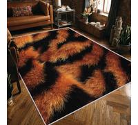 Générique Tapis EntreeTigre Lavable 80x120 - Motif Cool Adulte Chasseur Chasse, Petit Tapis Entree Interieur Chambre Paillasson Antidérapant Poil Court Doux Decoration Maison Carpet, FD5649