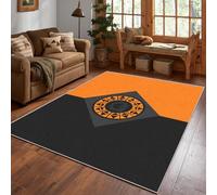 Générique Tapis Géométrie Sacrée Lavable 80x120, Tapis Entree Interieur Chambre, Motif Carré Triangle, Paillasson Antidérapant, Poil Court, Doux, Decoration Maison