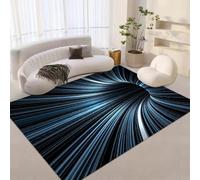Générique Tapis Grande Taille 180x240 cm Art Abstrait Imitation Cachemire Lavable Impression Moderne 3D Fond Silencieux pour Couloir Spacieux Home Cinéma ou Appartement Lumineux Q-233