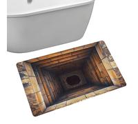 Générique Tapis Illusion 3D,Design Fissure Plancher,Design à Motifs Perforés Illusion 3D Antidérapant pour Sol - pour Entrée Chambre Intérieur Extérieur Cuisine Salle De Bain Toilettes Appartement