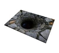 Générique Tapis Illusion d'Optique,Tapis de Sol Anti-Dérapant à Effet Piège - Design sans Effet Trou 3D,pour Intérieur, Salle de Bain, Cuisine, Chambre, Salon, Porche, Entrée, Zone d'Escalier