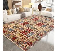 Générique Tapis Imprimé Antidérapant, Tapis De Salon Lavable De Style Occidental, Tapis sans Perte De Poils, Tapis À Poils Ras pour Salon, Chambre, Salle À Manger, Bureau,A,100 * 160cm