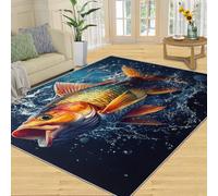 Générique Tapis Japonais Lavable en Forme de Fleurs de Cerisier pour Salon, Chambre à Coucher, Chevet, Table à Manger, décoration de 160 x 230 cm