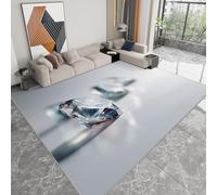 Générique Tapis Lavable 120 x 170 cm pour Chambre d'enfant, Coureur antidérapant géométrie Losange Diamants pour Chambre - Tapis imprimé surréalisme à Poils Courts pour Salon Salle à Manger Bureau