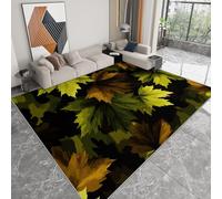 Générique Tapis Lavable 60 x 90 cm pour Chambre d'enfant, Coureur antidérapant Style Militaire pour Chambre - Tapis imprimé Plante Camouflage Feuilles à Poils Courts pour Salon Salle à Manger Bureau