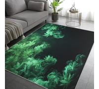 Générique Tapis Marijuana, Grand Tapis Salon 180x240 Cannabis Herbe Carpette Chambre, Flanelle Poil Ras Moelleux - Antidérapa Lavable en Machine H-5