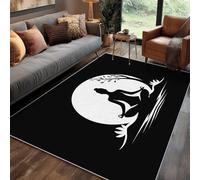 Générique Tapis Meditation Salon 200x300 cm Motif Zen Yoga, Tapis Lavable Antidérapant Doux Poil Court, Decoration Chambre Descente De Lit Carpet,j1d690