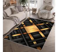 Générique Tapis Moderne 160x230cm Géométrie Simplicité Tapis Salon Décoration Antidérapant, Lavable Poils Ras Tapis Doux Chambre pour Couloir Canapé Carpet, Living Room Bedroom,Cuisine 2H202