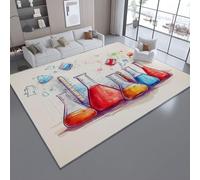 Générique Tapis Moderne à Poils Courts Et Moelleux, Minimalisme Symboles Scientifiques Chimie Tapis De Salon Dessous AntidéRapant Tapise Lavable en Machine Super Doux Beige, 80 x 150 cm