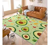 Générique Tapis Moderne Poil Ras 80x150 cm ThèMe De Dessin Animé Avocat Tapis Antidérapant Intérieure pour Salon et Chambre à Coucher Vert Décoration Maison Paillasso Lavable