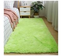 Générique Tapis Moelleux À Poils Longs, Super Doux, Lavable, D'intérieur, for Chambre À Coucher, Maison, Dortoir(Light Green,50x80cm)