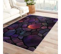 Générique Tapis Nid d'abeille Lavable 80x150, Petit Tapis Entree Interieur Chambre, Motif Marbre Cyber Moderne, Paillasson Antidérapant, Poil Court, Doux, Decoration Maison Carpet