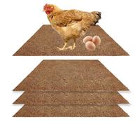 Générique Tapis Nid Poule - 4PCS Tapis de Coco Réutilisables pour Poulailler | Litière pour Poules, Animaux, Jardin, Pelouse, Intérieur & Extérieur, Garde Les Œufs Propres et Confortables