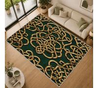 Générique Tapis Nœud Celtique Lavable en Machine Antidérapant 80x150cm