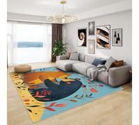 Générique Tapis Ours Chambre Bebe - Tapis Ourson Enfant, Grand Tapis Salon Animaux De La Foret, Moquette Antidérapant et Lavable en Machine, Tapis de Sol Interieur Doux à Poil Ras, 120x170 cm