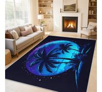 Générique Tapis Palmier, Tapis Entree Interieur Étoile Plante Tropicale, Poils Antidérapant Courts Doux Moquette Paillasson Interieur Entree Un Nettoyage Facile 40x60 cm P-&55