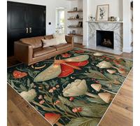 Générique Tapis Papillon de Nuit, Tapis Entree Interieur Champignons Papillon Fleur, Poils Antidérapant Courts Doux Moquette Paillasson Interieur Entree Un Nettoyage Facile 50 x 80 cm P-&79