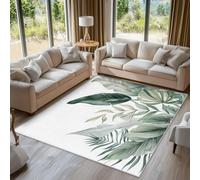 Générique Tapis Plante Tropicale, Tapis Entree Interieur Feuilles de Bananier, Poils Antidérapant Courts Doux Moquette Paillasson Interieur Entree Un Nettoyage Facile 50 x 80 cm P-&97
