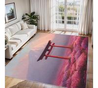 Générique Tapis Porte Torii, Tapis Entree Interieur Mont Fuji Japonais, Poils Antidérapant Courts Doux Moquette Paillasson Interieur Entree Un Nettoyage Facile 50 x 80 cm P-&44