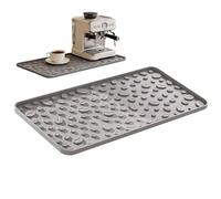 Générique Tapis pour machine à café | Dessous d'égouttage antidérapant - 40x20cm Support Silicone pour Table - Pour bols, assiettes, plans de travail, cuisine, salle à