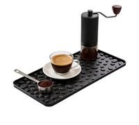 Générique Tapis pour Machine à Café | Tapis Anti-dérapant Doux avec Égouttoir | 40x20 cm pour plan de travail - Pour bols, assiettes, plans de travail, cuisine, salle à