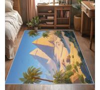 Générique Tapis Pyramides D'Egypte 120x170, Lavable Poils Ras