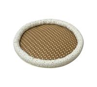 Générique Tapis Rafraîchissant Chat Imperméable Antidérapant Rond | Lit canin d'rafraîchissant intérieur pour Intérieur, Extérieur, Maison, Salon, Voyage, Balcon, Patio, Jardin, Porche, Pont,