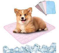 Générique Tapis rafraichissant Chat, Tapis Fraicheur Chien, Tapis rafraichissant Animaux, Tapis Fraicheur pour Animaux de Compagnie Étanche et Facile à Nettoyer, Reste Froid Plus Longtemps (Rose, S)