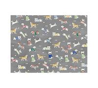 Générique Tapis Rafraichissant Chien avec Motifs Cartoon Mignons, Tapis Rafraichissant Chat Respirant d'Été, Tapis de Refroidissement Lavable pour Animaux, Adapté à l'Intérieur et l'Extérieur，Gris：L